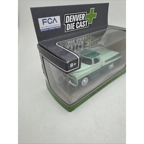 Denver Diecast 1957 Dodge Sweptside Pickup, RR tires Green  1/48 2022 - Picture 3 of 4